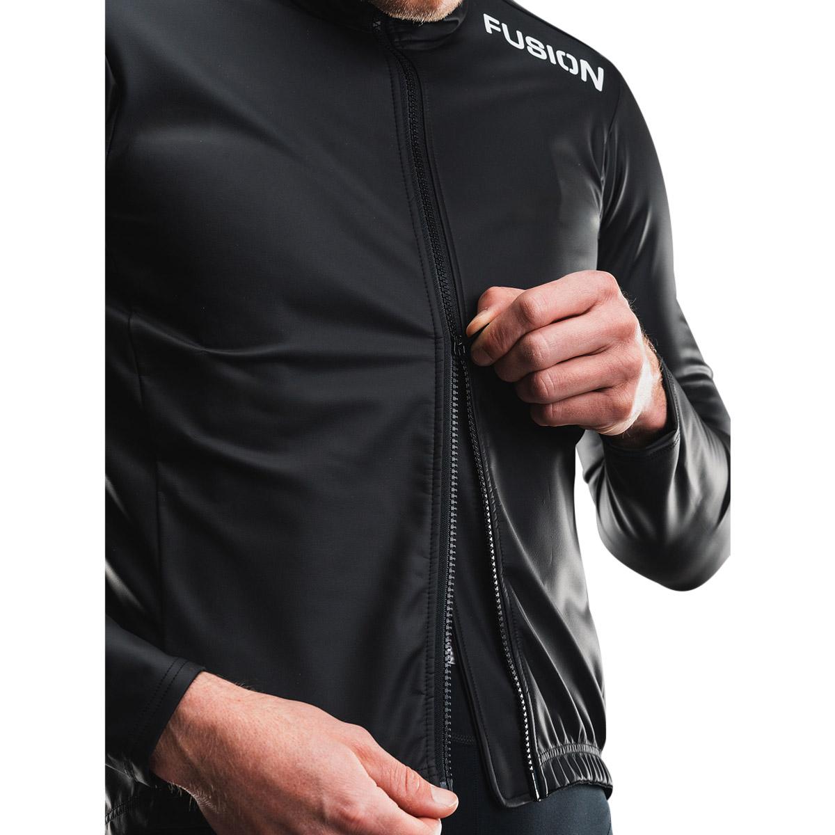 FUSION TEMPO! Rain Cykeljakke Herre Black