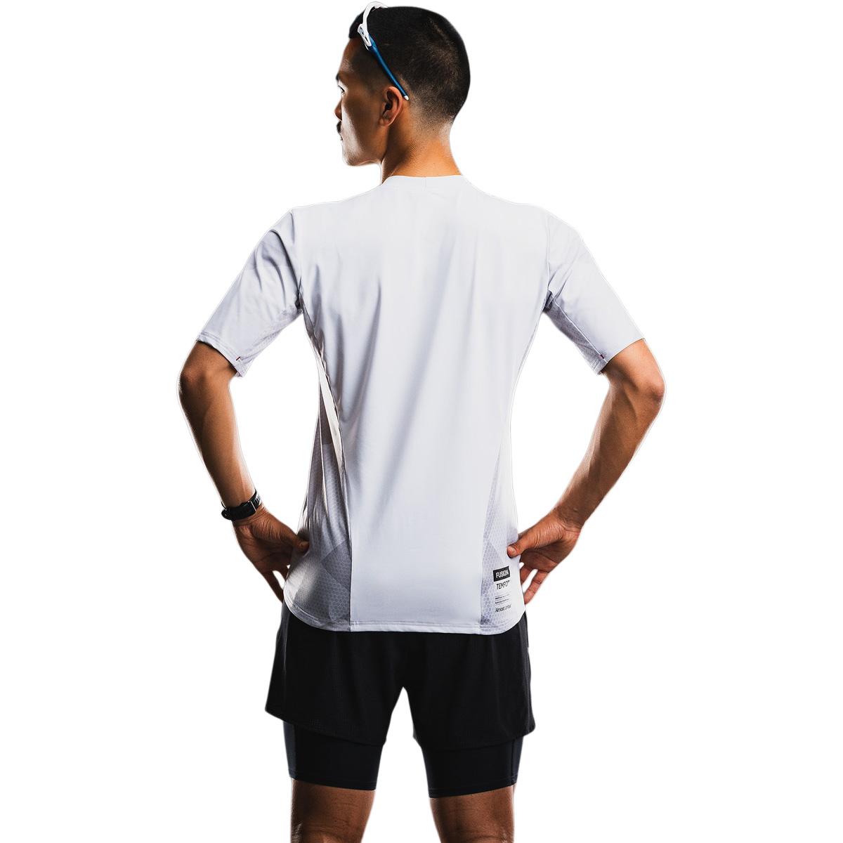 FUSION TEMPO! Pro Trail Løbe T-shirt Herre White/Grey