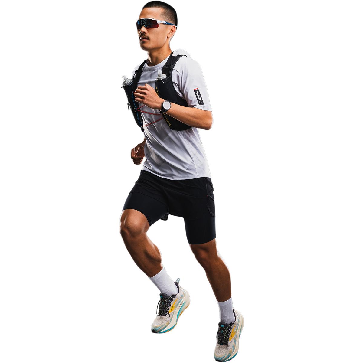 FUSION TEMPO! Pro Trail Løbe T-shirt Herre White/Grey
