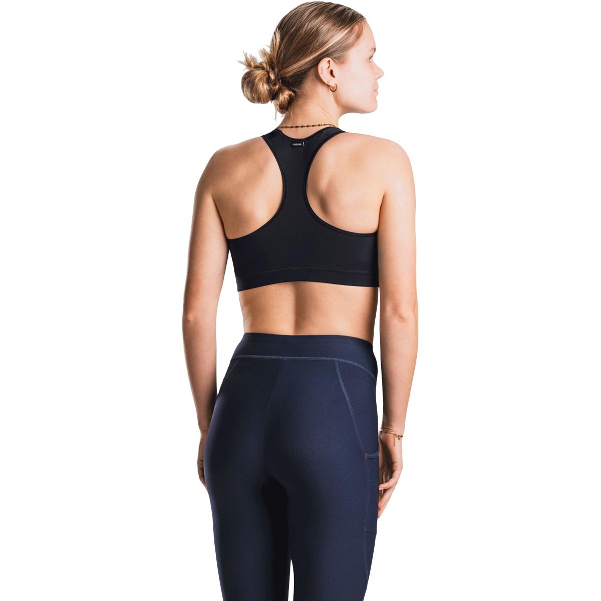 FUSION Medium Support Sports BH Dame Black