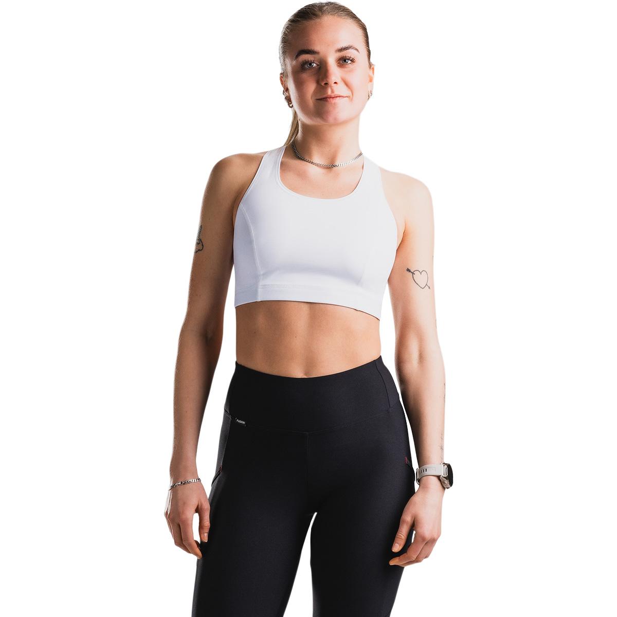 FUSION Medium Support Sports BH Dame White