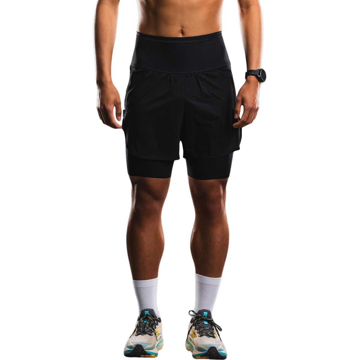 FUSION TEMPO! Pro Trail 2in1 Løbeshorts Unisex Black