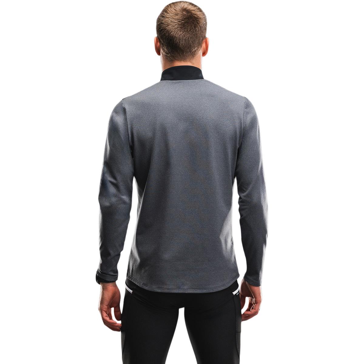 FUSION TEMPO! Shield Zip Neck Løbetrøje Herre Dark Grey