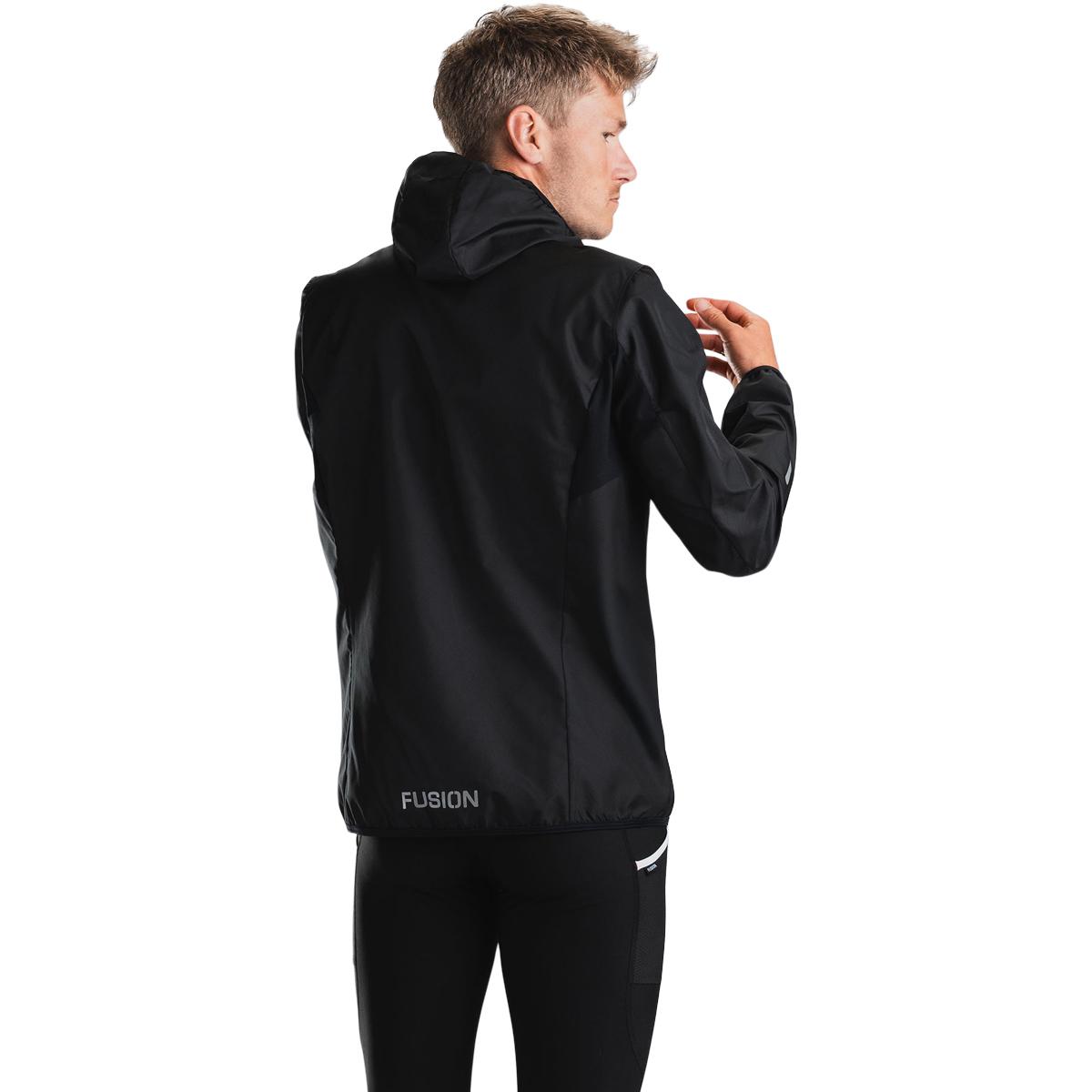 FUSION TEMPO! TWO Run Løbejakke Herre Black