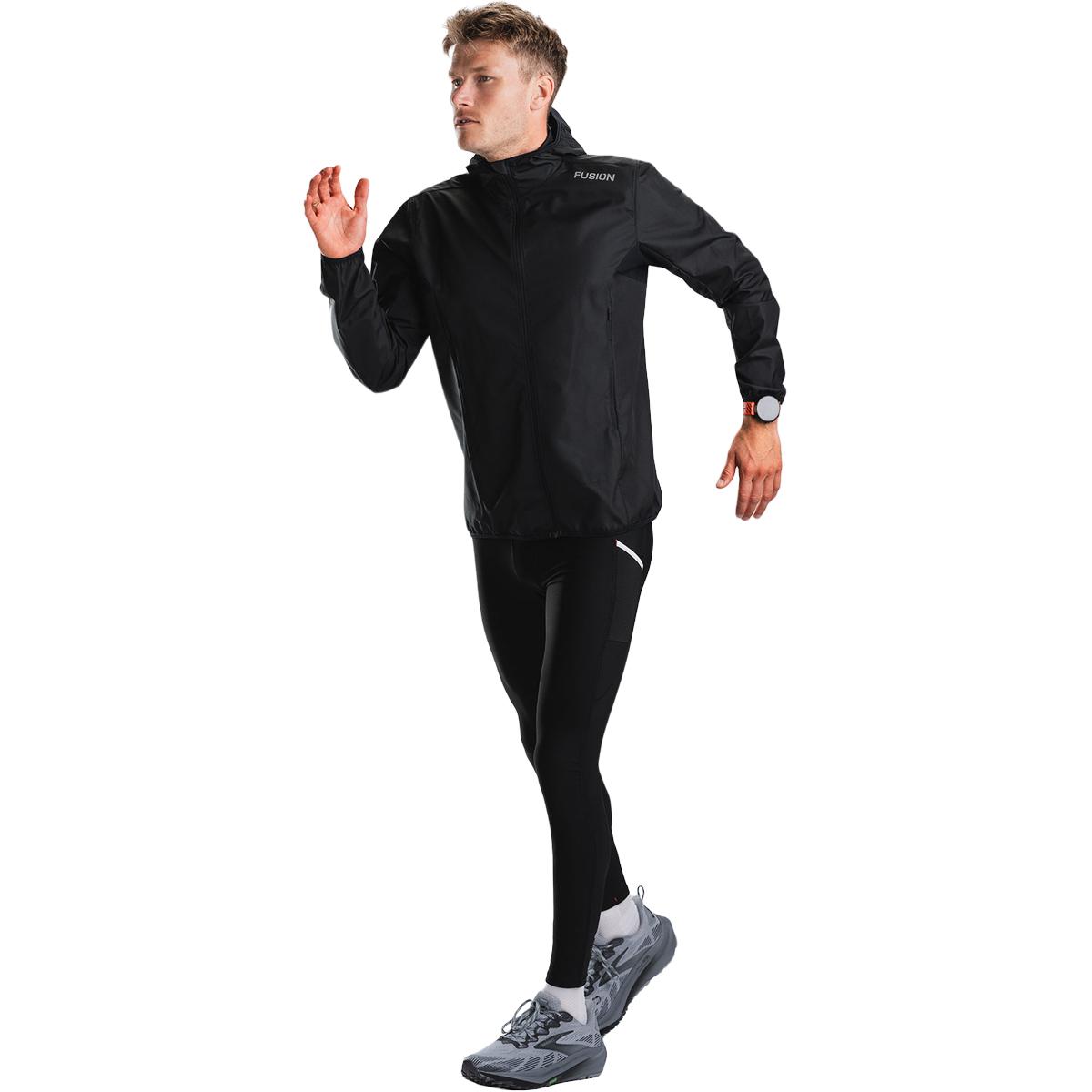 FUSION TEMPO! TWO Run Løbejakke Herre Black