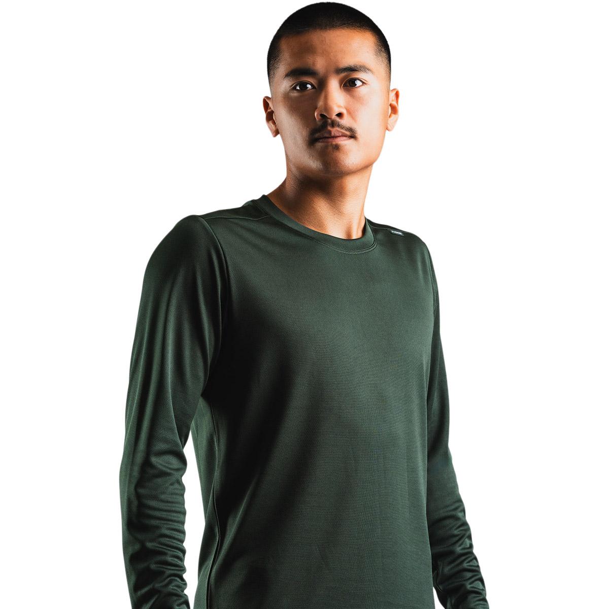 FUSION TEMPO! TWO Run Langærmet Løbe T-shirt Herre Green