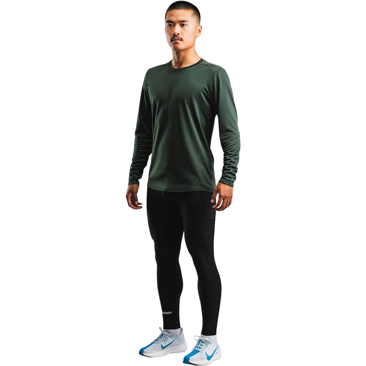FUSION TEMPO! TWO Run Langærmet Løbe T-shirt Herre Green