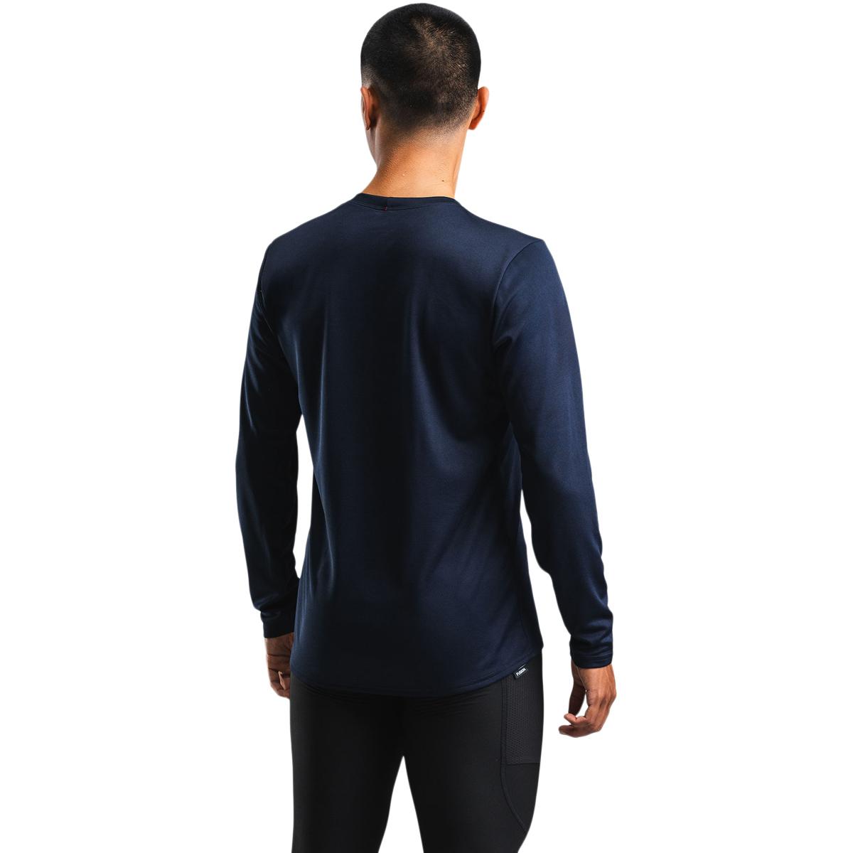 FUSION TEMPO! TWO Run Langærmet Løbe T-shirt Herre Night Blue