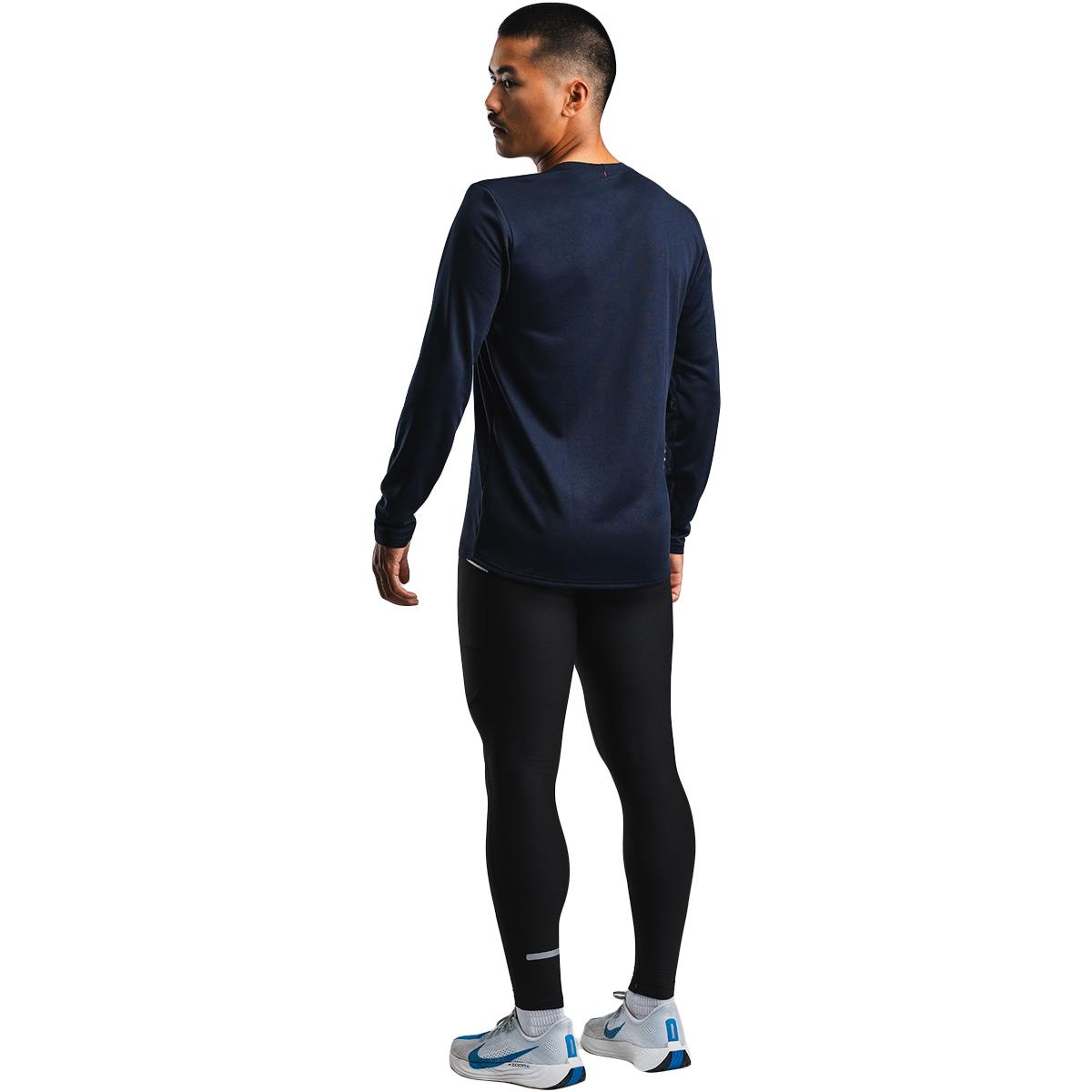 FUSION TEMPO! TWO Run Langærmet Løbe T-shirt Herre Night Blue