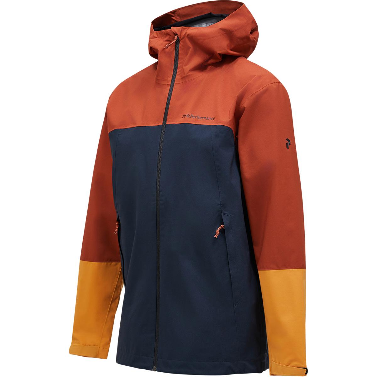Peak Performance Trail Hipe Shell Jakke Herre SPICED/SALUTE BLUE/DESERT BLOW
