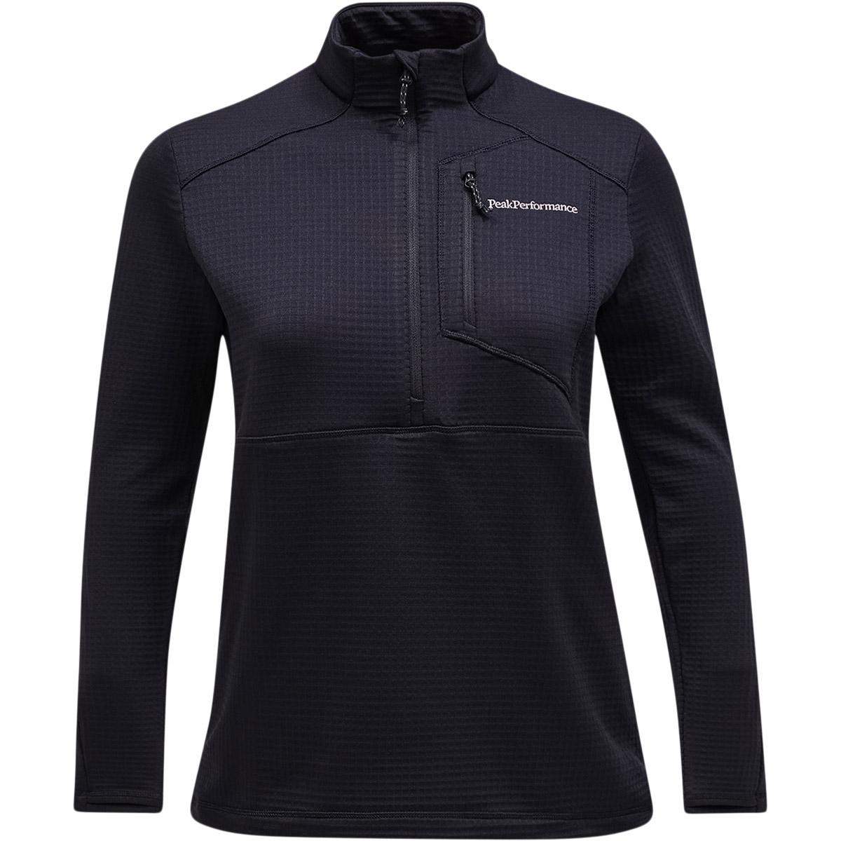 Peak Performance Trail Polartec Half Zip Trøje Dame BLACK