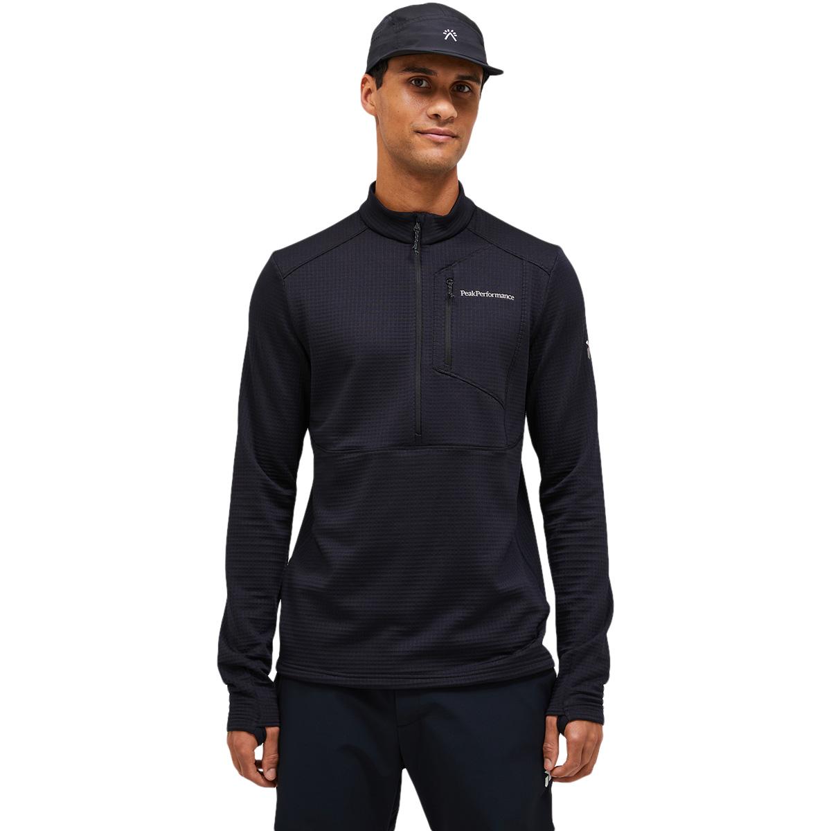 Peak Performance Trail Polartec Half Zip Trøye Herre Black