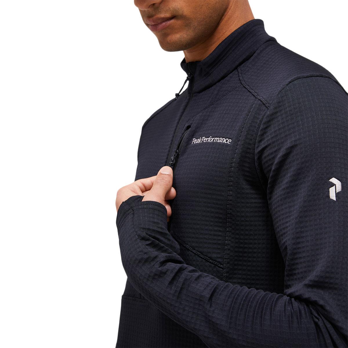 Peak Performance Trail Polartec Half Zip Trøye Herre Black