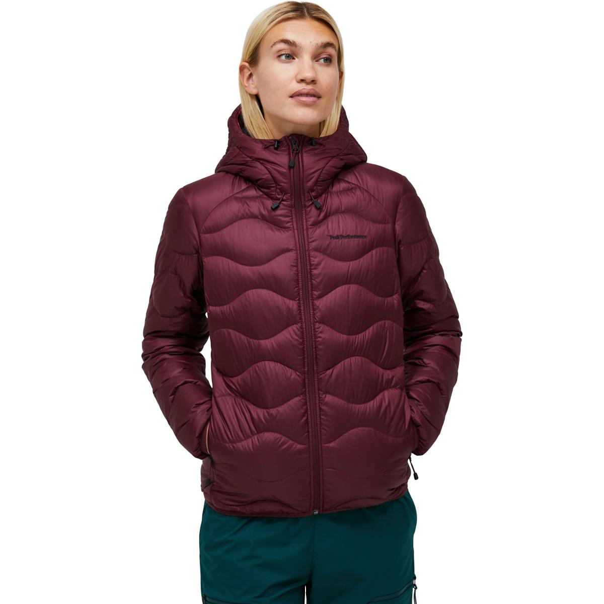 Peak Performance Helium Down Hood Dunjakke Dame PORTO/MOUNTAIN BLUSH/