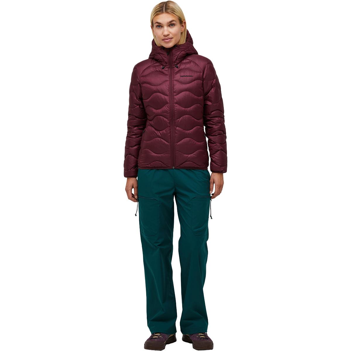 Peak Performance Helium Down Hood Dunjakke Dame PORTO/MOUNTAIN BLUSH/