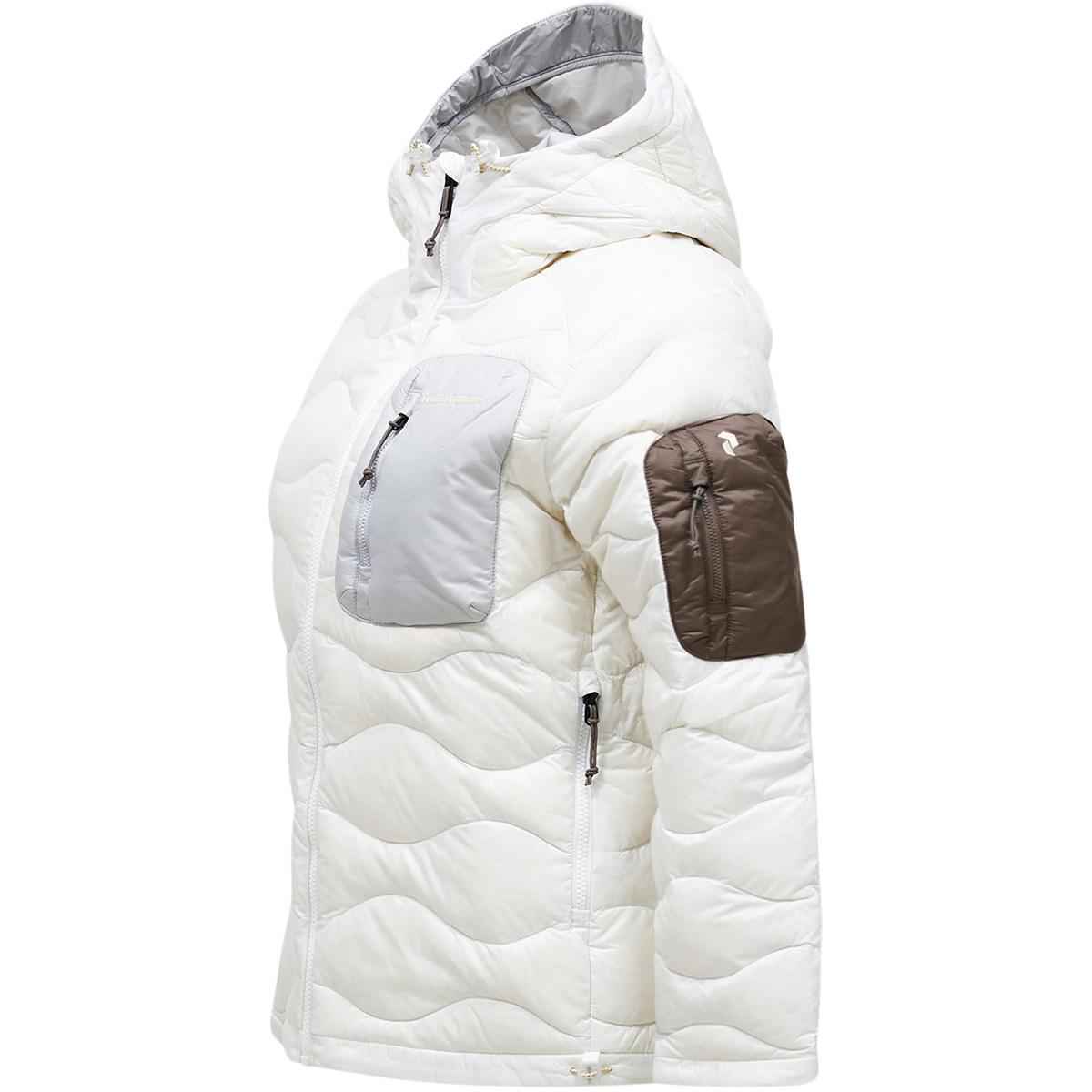Peak Performance Helium Utility Down Hood Dunjakke Dame OFFWHITE/ANTARCTICA/