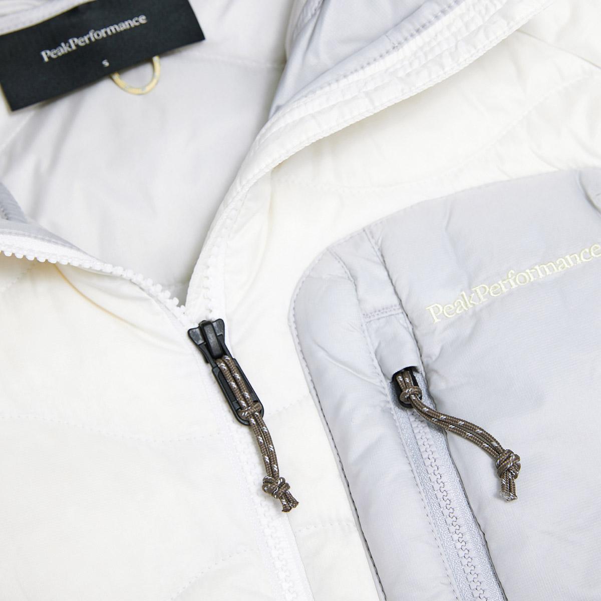 Peak Performance Helium Utility Down Hood Dunjakke Dame OFFWHITE/ANTARCTICA/
