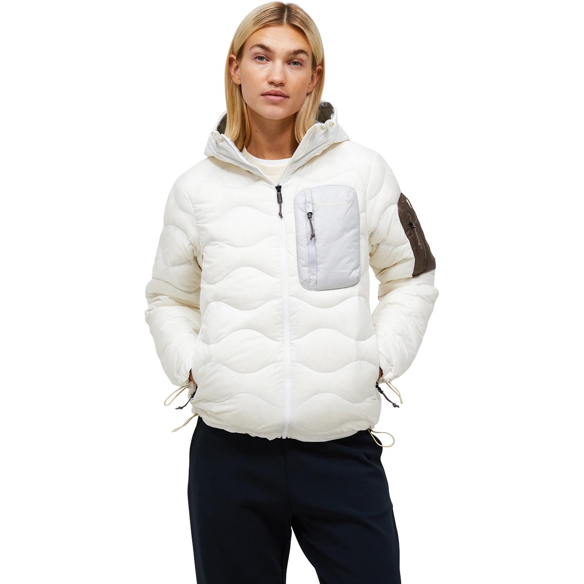Peak Performance Helium Utility Down Hood Dunjakke Dame OFFWHITE/ANTARCTICA/