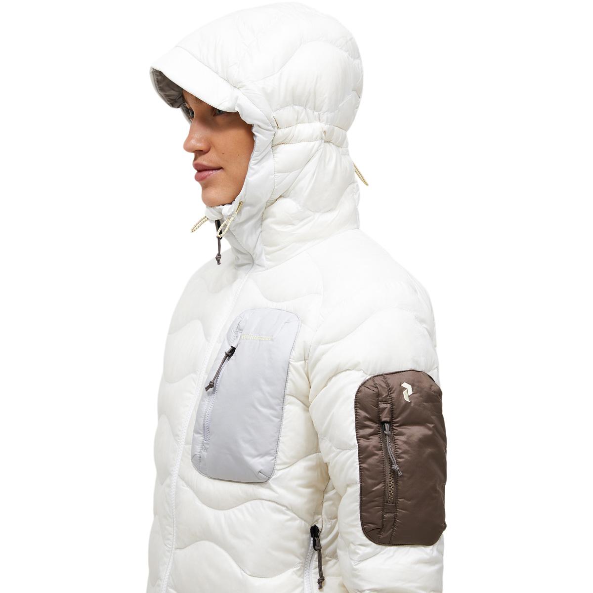 Peak Performance Helium Utility Down Hood Dunjakke Dame OFFWHITE/ANTARCTICA/