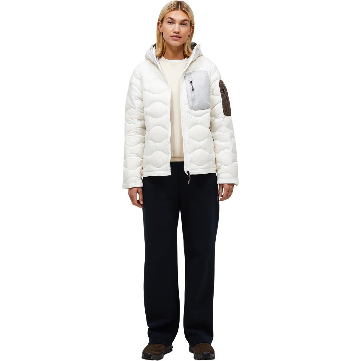 Peak Performance Helium Utility Down Hood Dunjakke Dame OFFWHITE/ANTARCTICA/