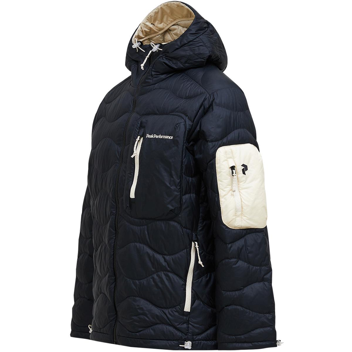 Peak Performance Helium Utility Down Hood Dunjakke Herre BLACK/SAND FOG/