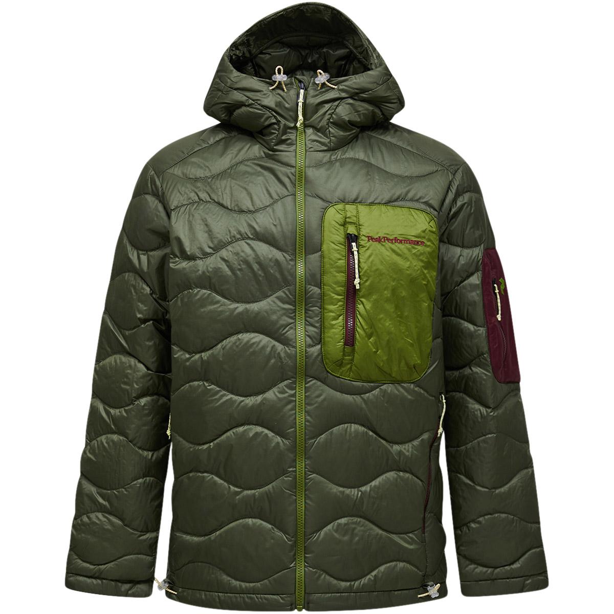 Peak Performance Helium Utility Down Hood Dunjakke Herre PINE NEEDLE/MOSSWOOD/