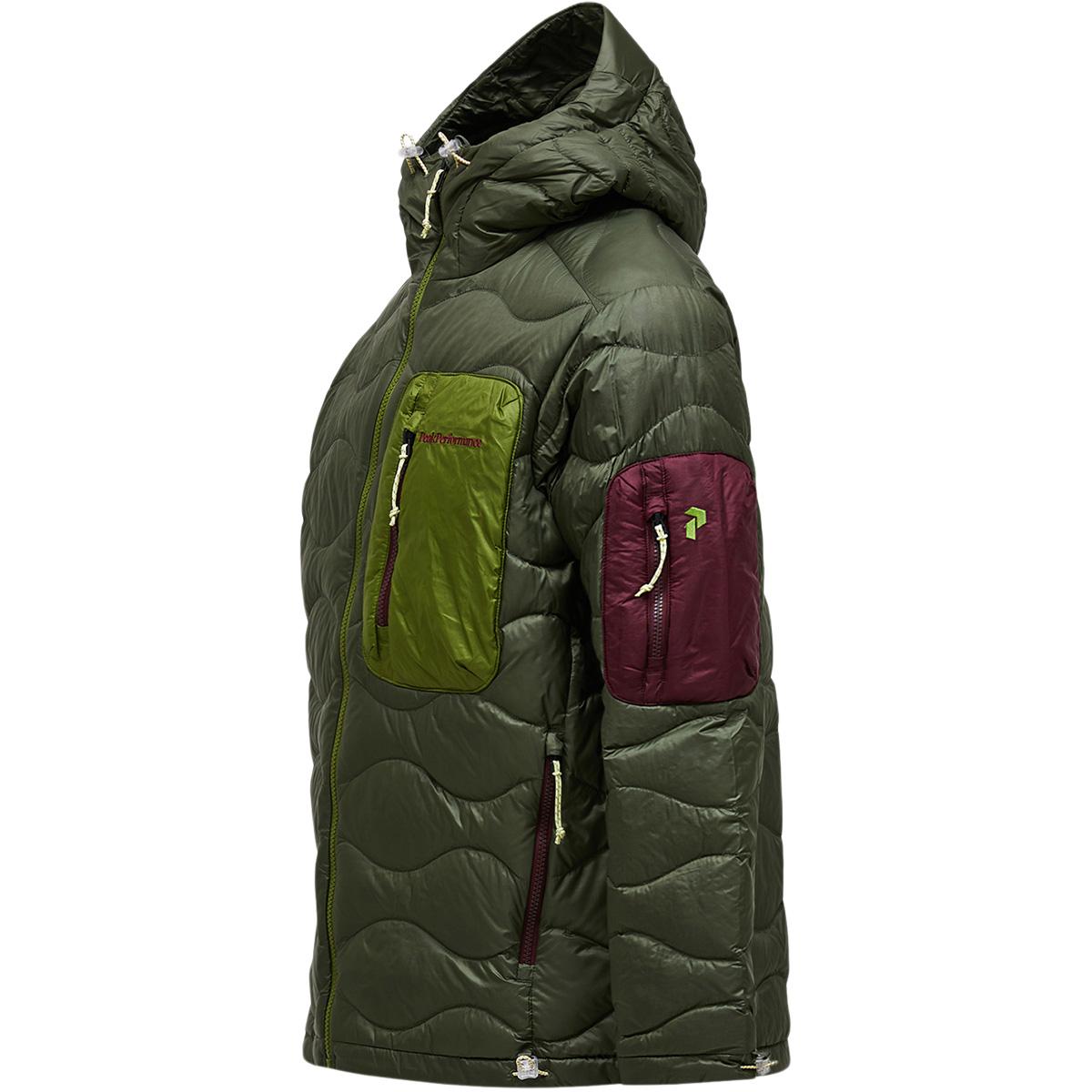 Peak Performance Helium Utility Down Hood Dunjakke Herre PINE NEEDLE/MOSSWOOD/