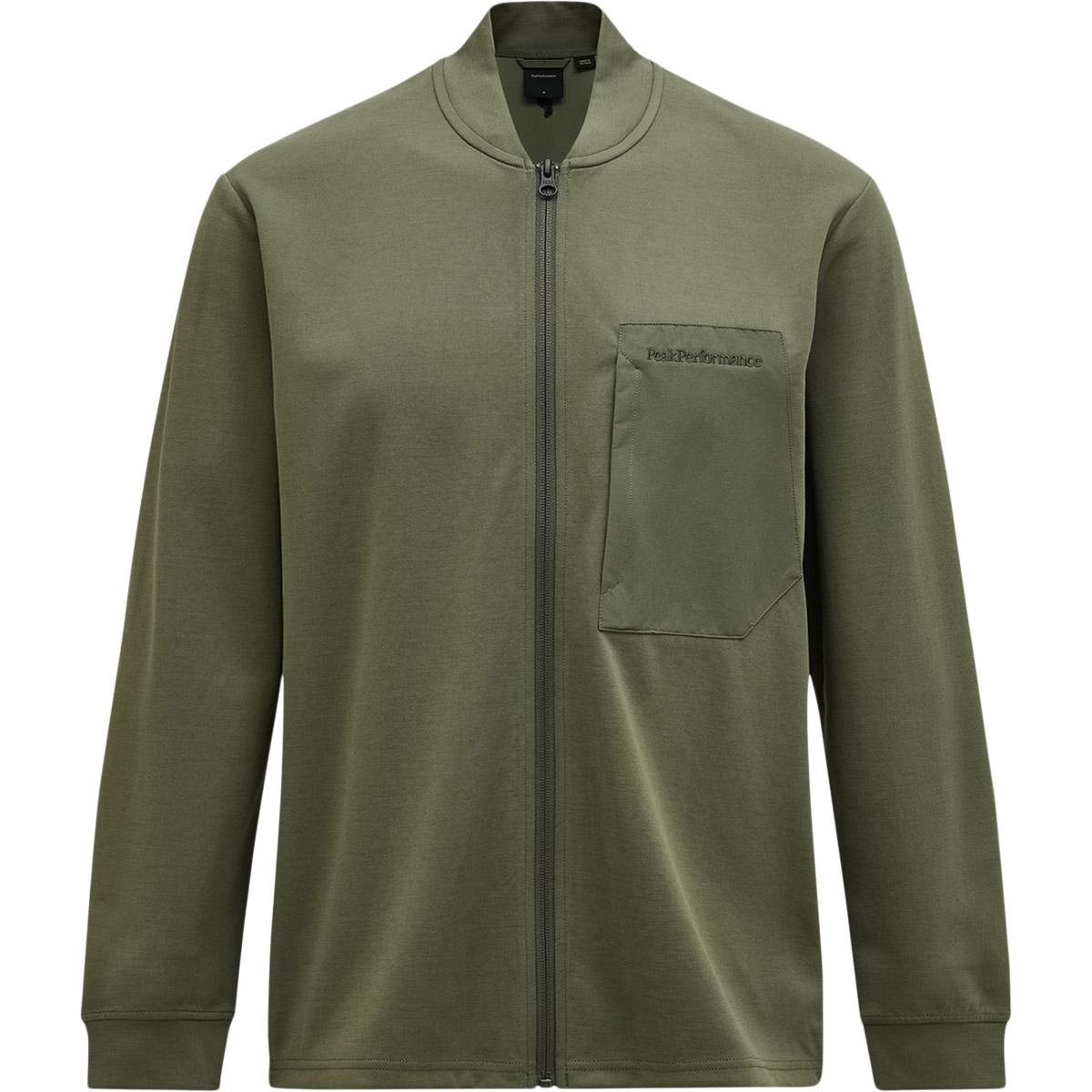 Peak Performance Mid Layer Full Zip Genser Herre PINE NEEDLE
