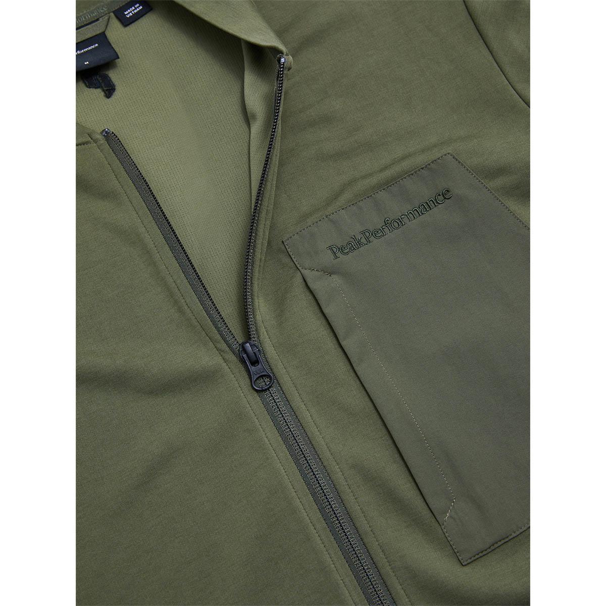Peak Performance Mid Layer Full Zip Genser Herre PINE NEEDLE
