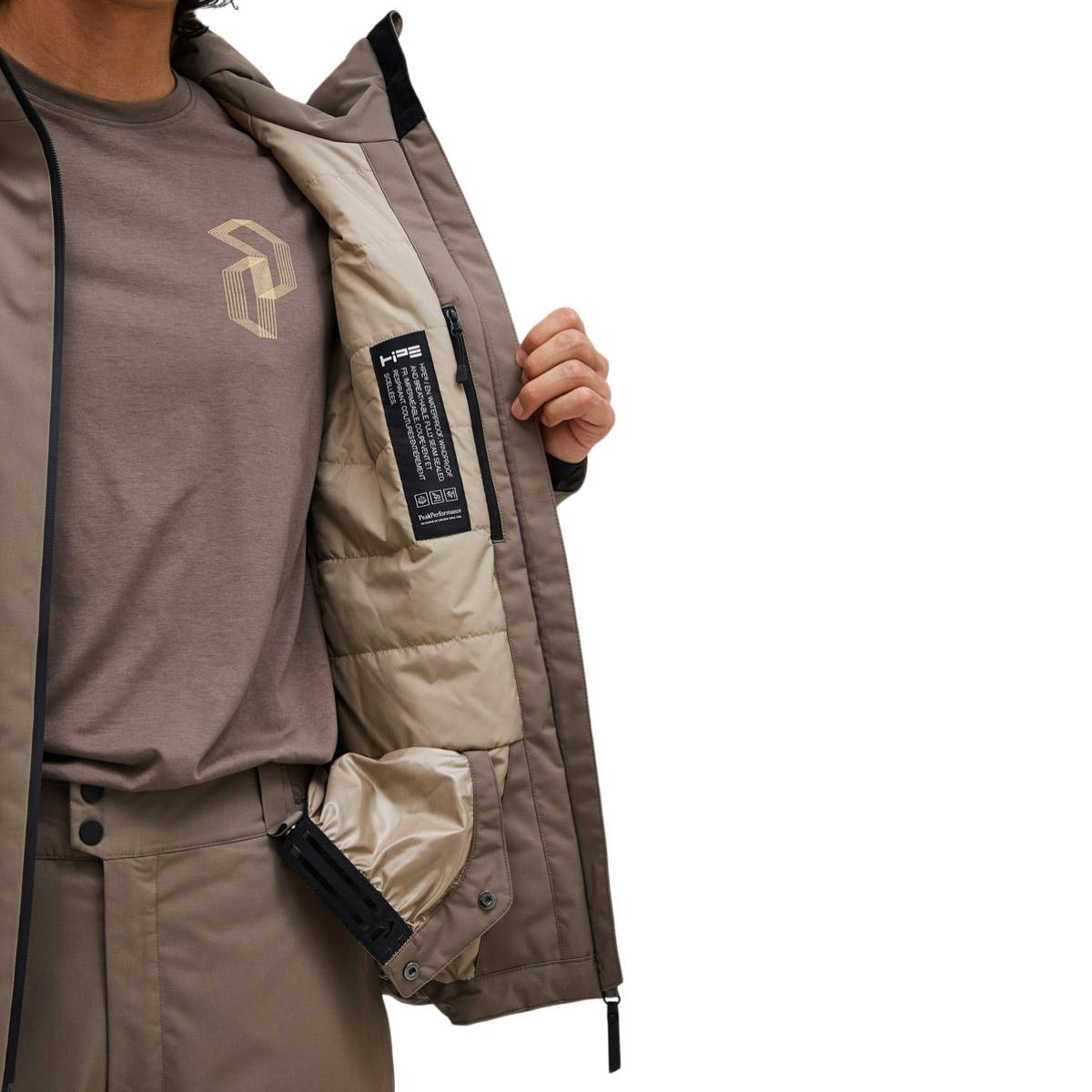 Peak Performance Maroon Insulated Skijakke Herre Terrain Tan