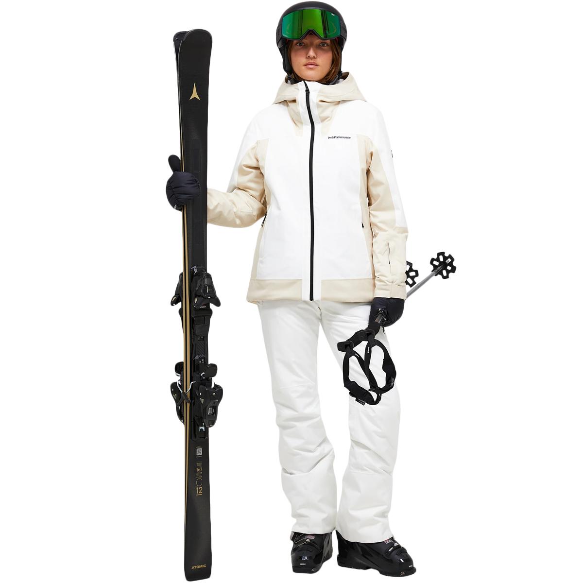 Peak Performance Rider Tech Insulated Skijakke Dame SAND FOG-OFF WHITE