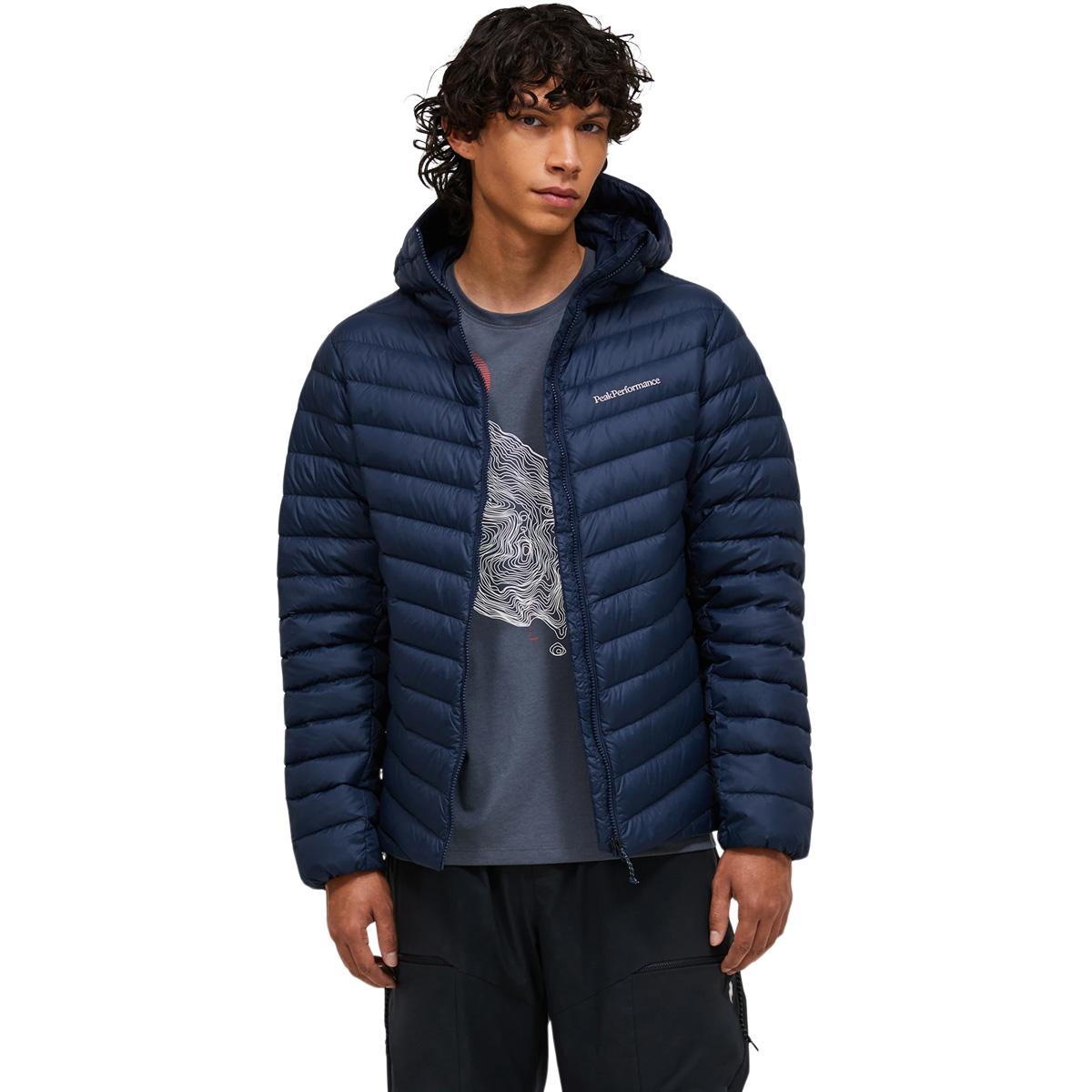 Peak Performance Frost Down Hood Dunjakke Herre BLUE SHADOW
