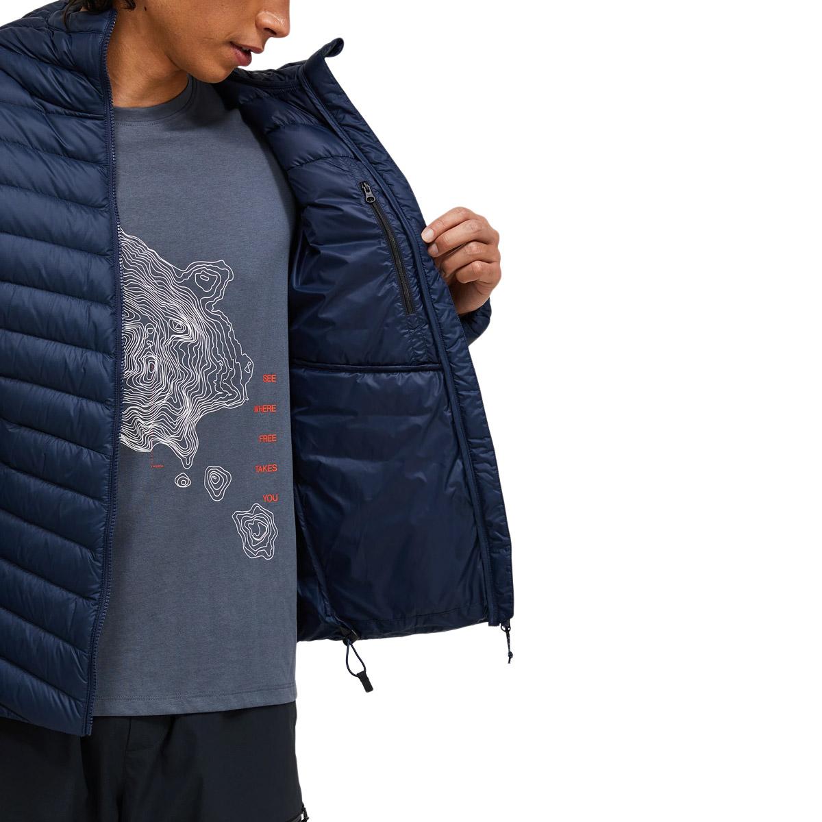 Peak Performance Frost Down Hood Dunjakke Herre BLUE SHADOW