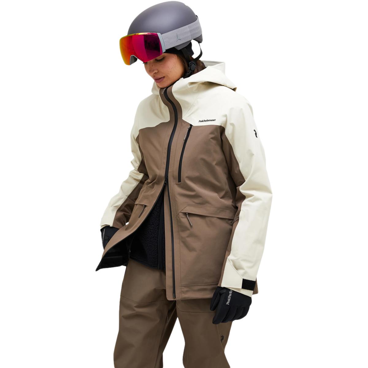 Peak Performance Vertec 3L Skijakke Dame Terrain Tan/SAND FOG/