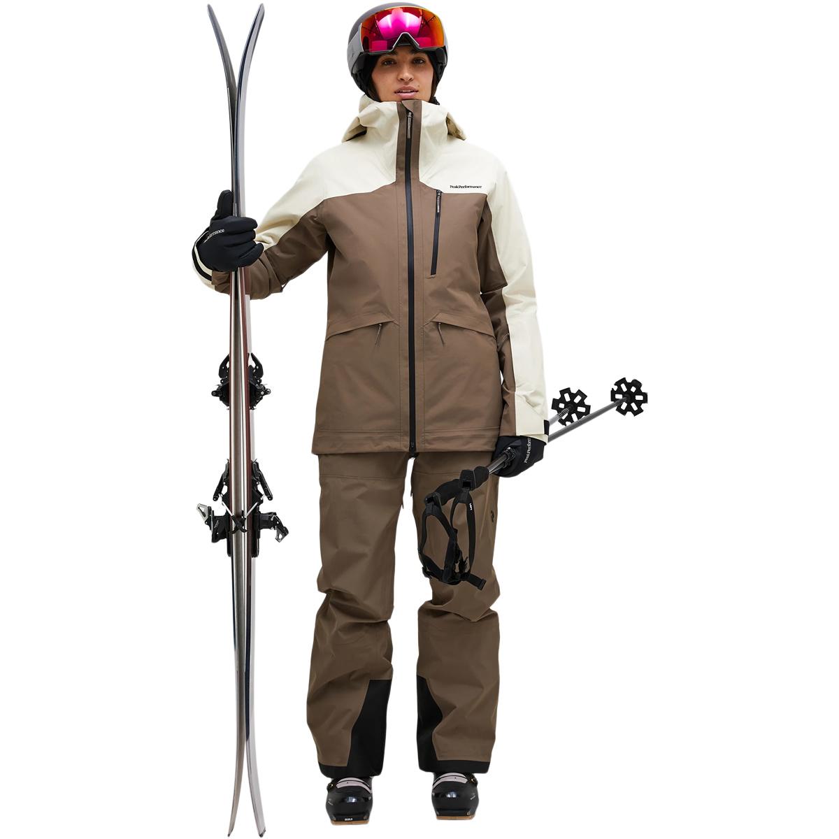 Peak Performance Vertec 3L Skijakke Dame Terrain Tan/SAND FOG/