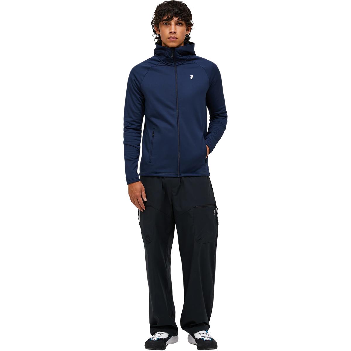 Peak Performance Rider Essentials Full Zip Hættetrøje Herre Navy