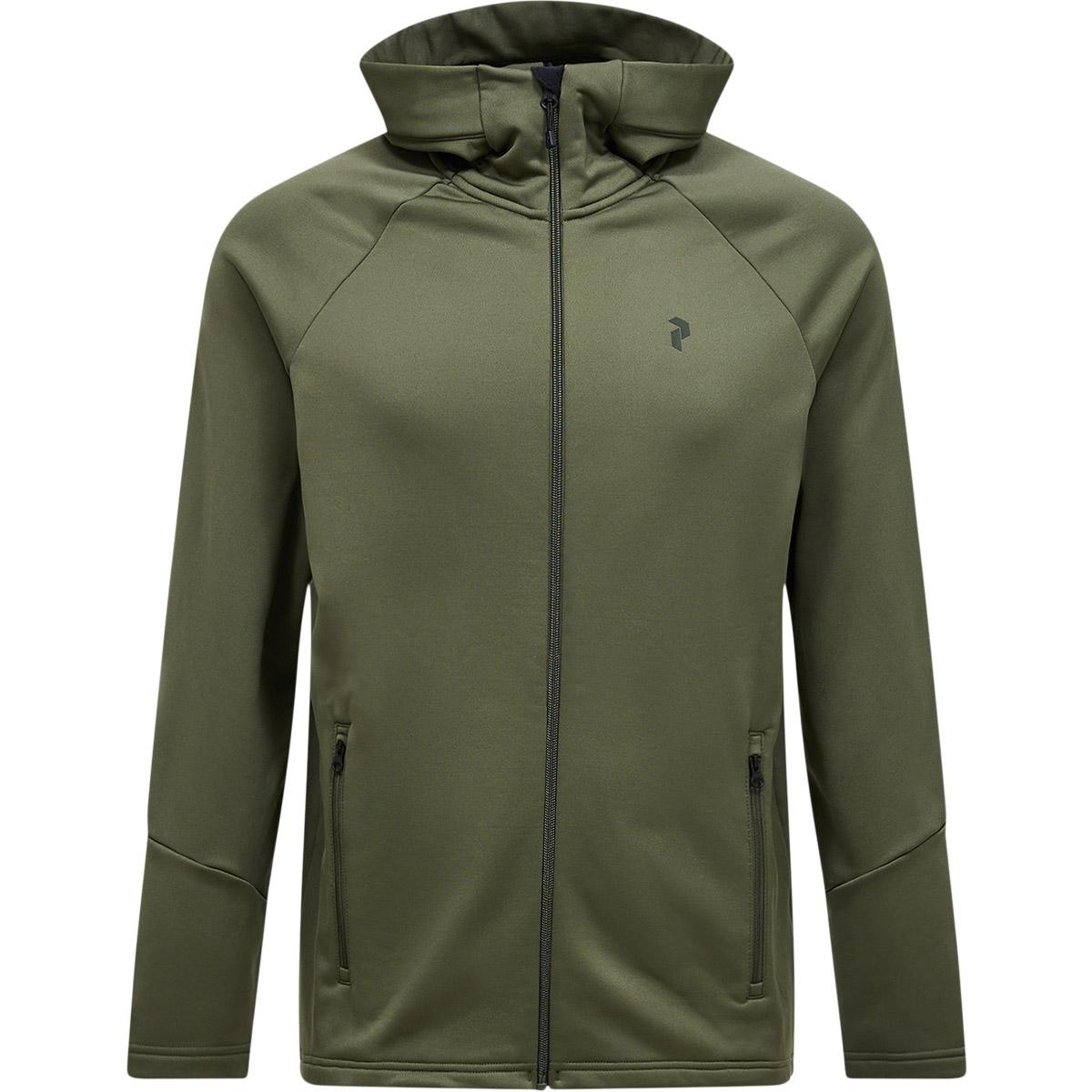 Peak Performance Rider Essentials Full Zip Hættetrøje Herre PINE NEEDLE