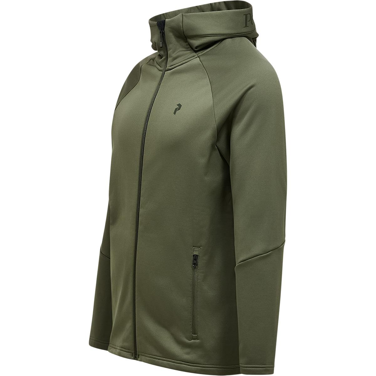 Peak Performance Rider Essentials Full Zip Hættetrøje Herre PINE NEEDLE