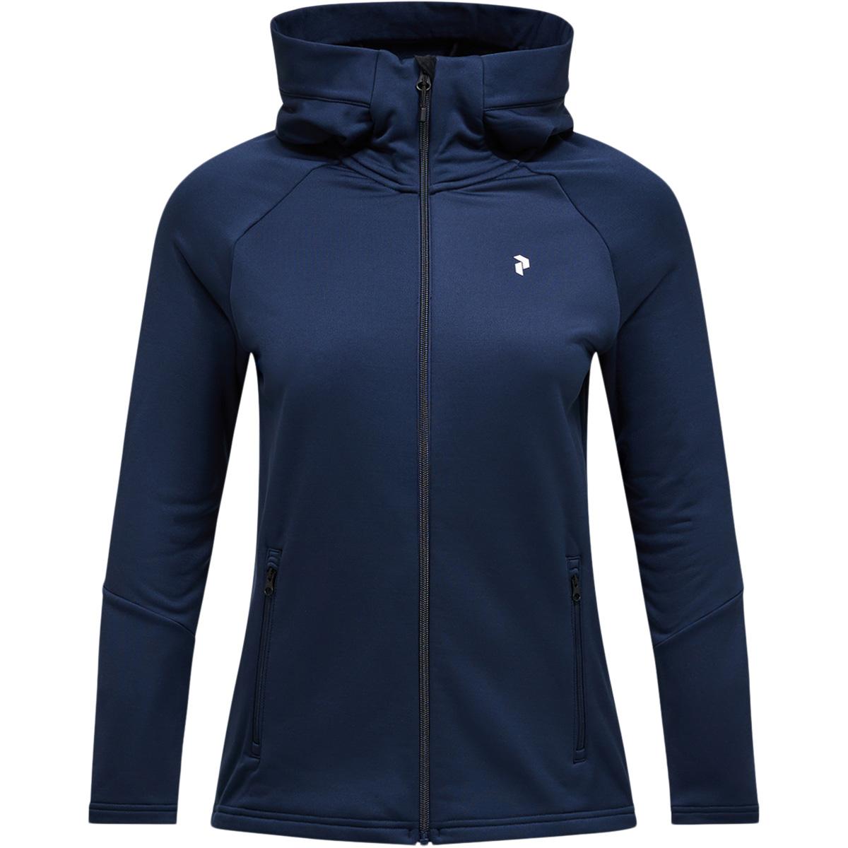 Peak Performance Rider Essentials Full Zip Hættetrøje Dame BLUE SHADOW