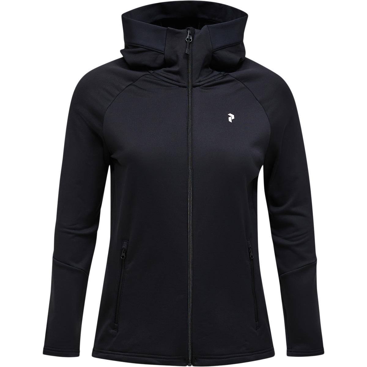 Peak Performance Rider Essentials Full Zip Hættetrøje Dame Black