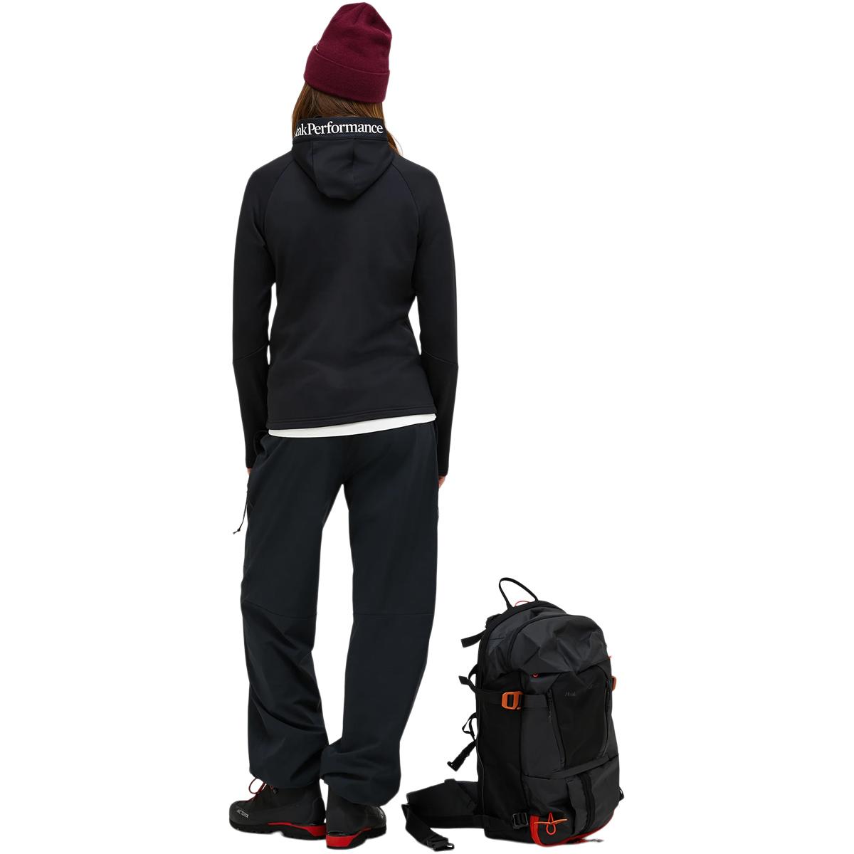 Peak Performance Rider Essentials Full Zip Hættetrøje Dame Black