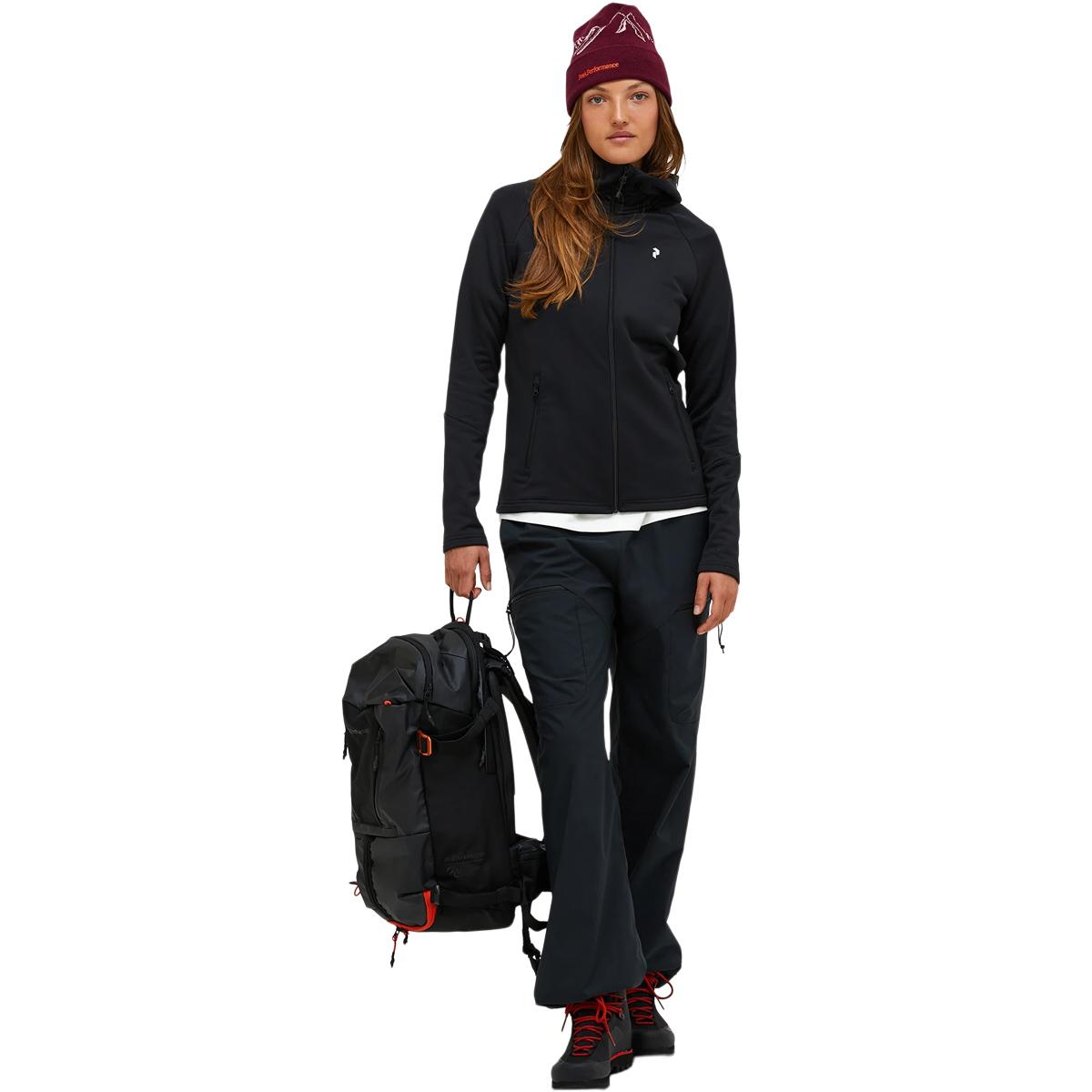Peak Performance Rider Essentials Full Zip Hættetrøje Dame Black