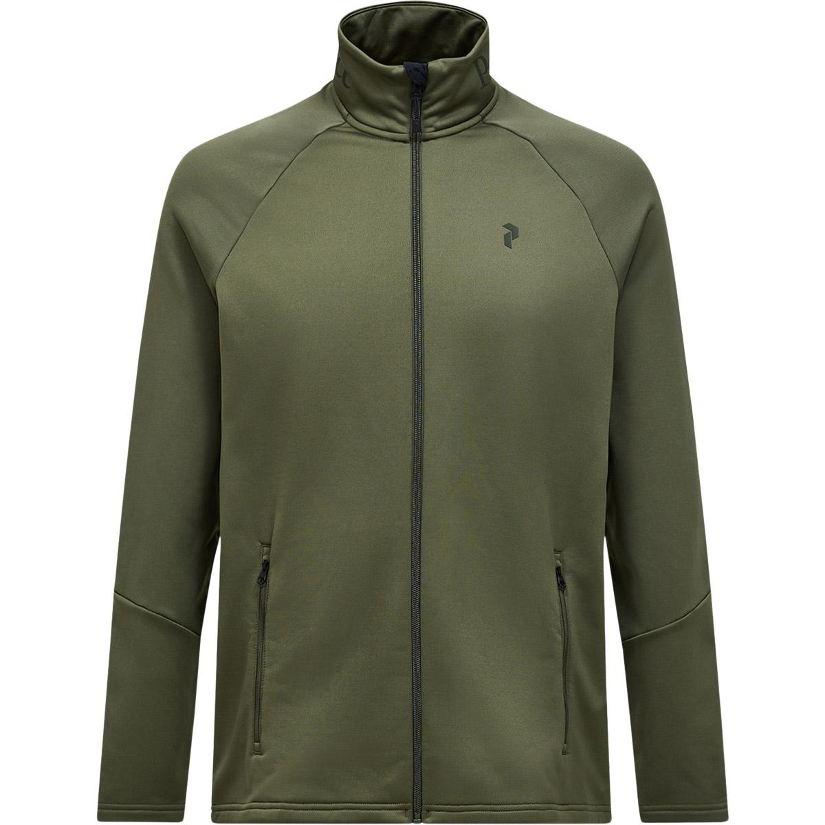 Peak Performance Rider Essentials Full Zip Trøje Herre PINE NEEDLE