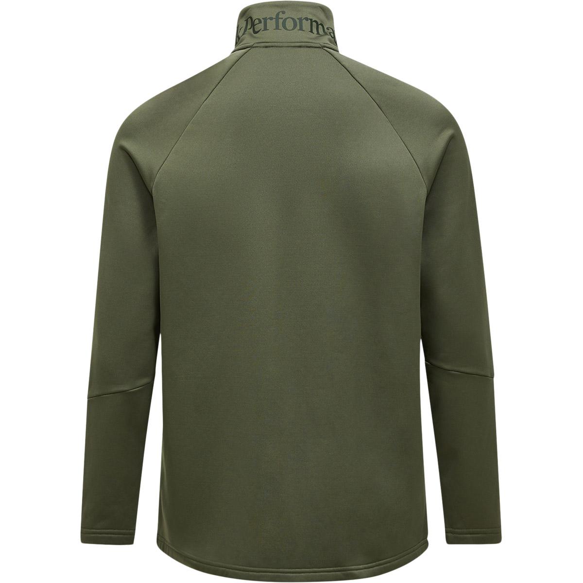 Peak Performance Rider Essentials Full Zip Trøje Herre PINE NEEDLE