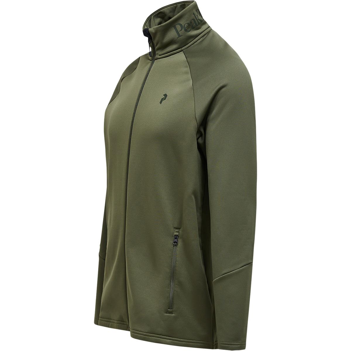 Peak Performance Rider Essentials Full Zip Trøje Herre PINE NEEDLE
