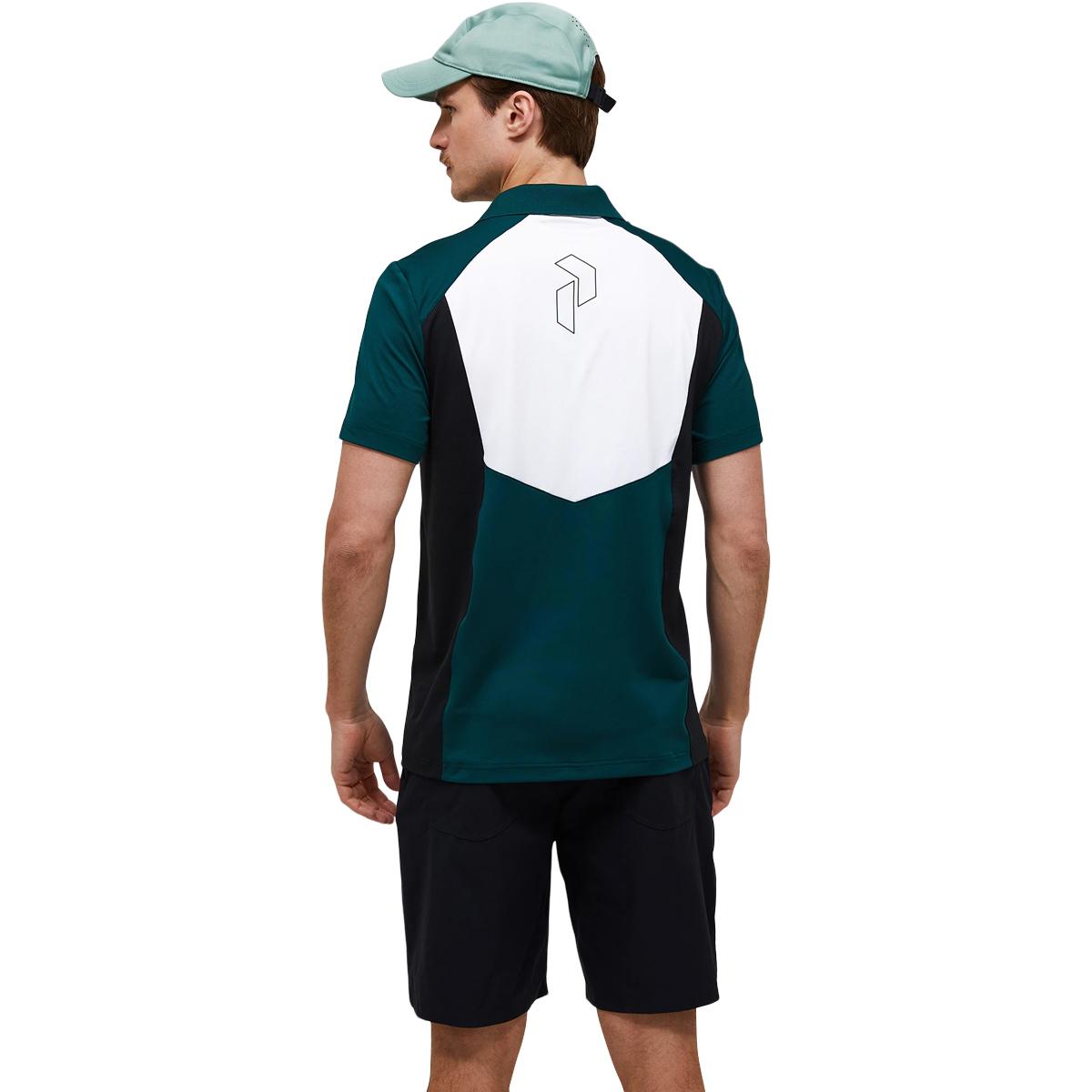 Peak Performance Swift Polo T-shirt Herre PONDEROSA PINE-BLACK