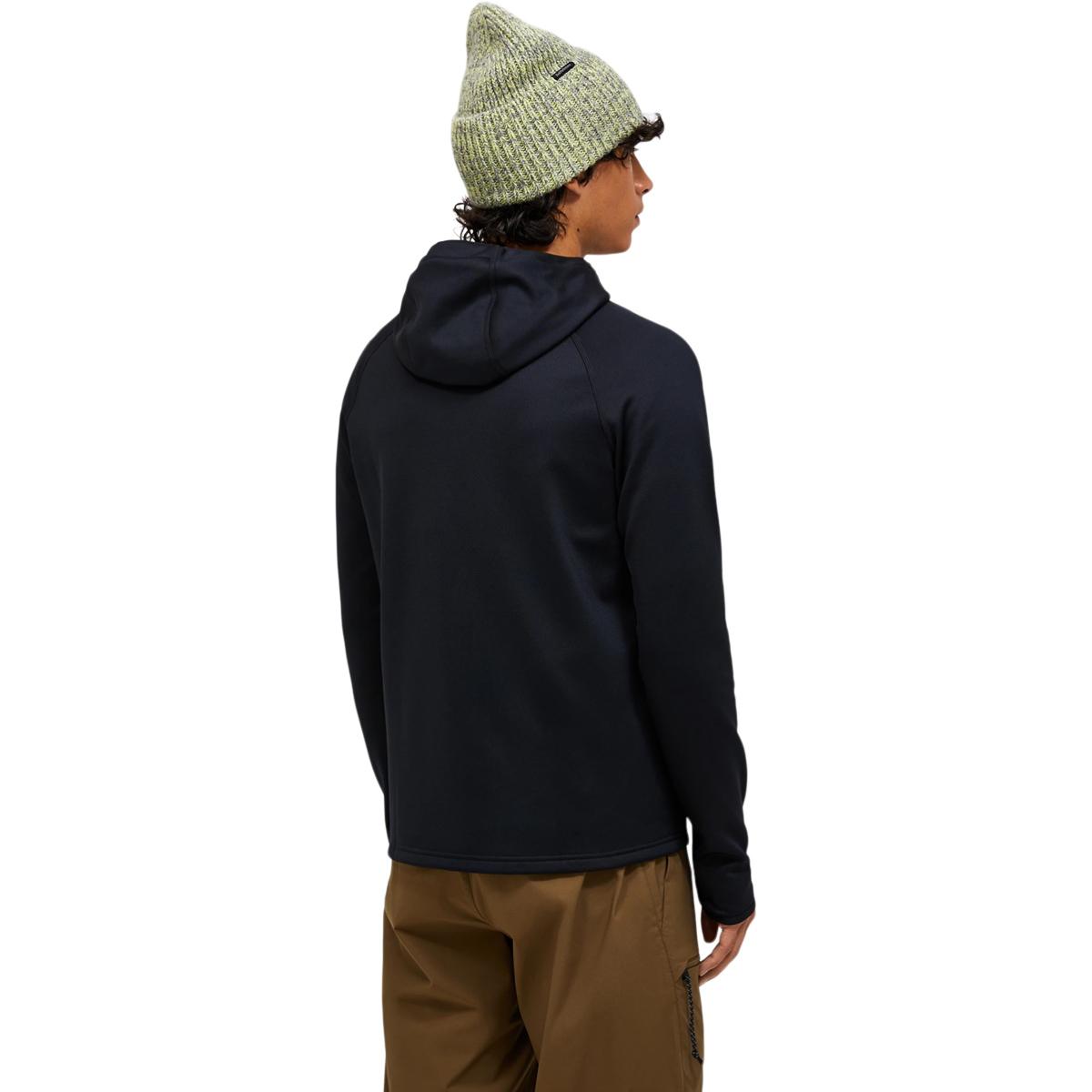 Peak Performance Zip Hood Midlayer Trøje Herre BLACK