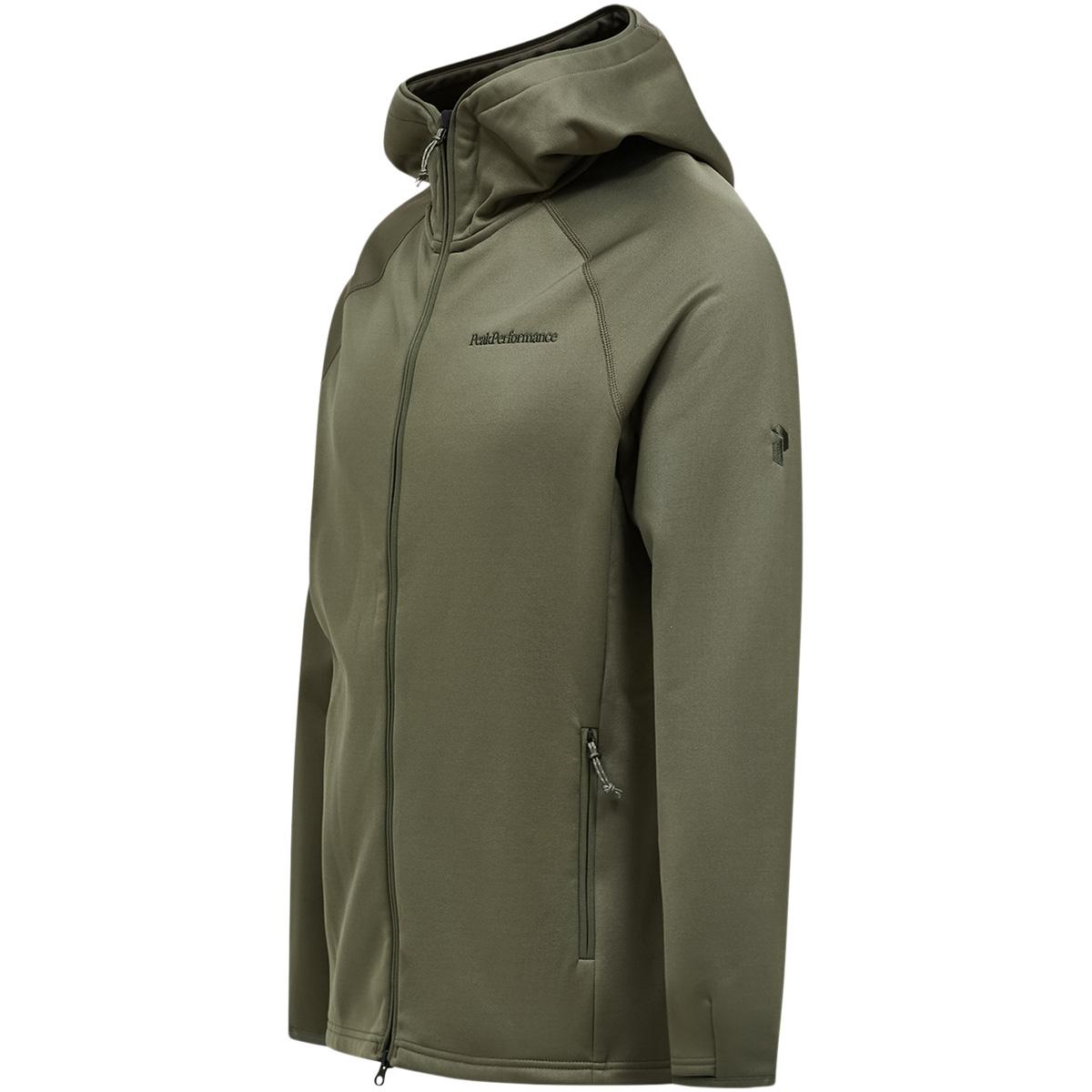 Peak Performance Zip Hood Midlayer Trøje Herre PINE NEEDLE