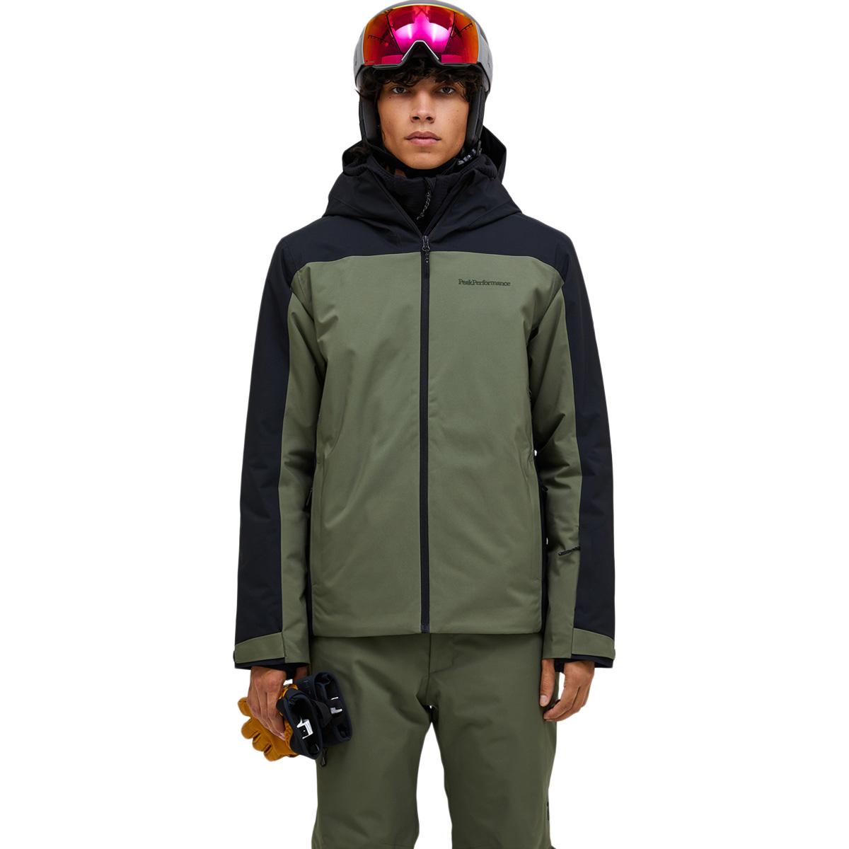 Peak Performance Maroon Blocked Insulate Skijakke Herre PINE NEEDLE/BLACK/