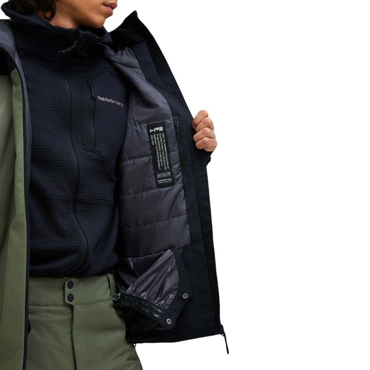 Peak Performance Maroon Blocked Insulate Skijakke Herre PINE NEEDLE/BLACK/